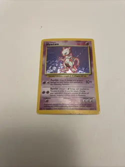 Mewtwo Base Set Pokemon TCG 10/102 Holo Rare MP WOTC Vintage - Image 1