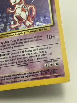 Mewtwo Base Set Pokemon TCG 10/102 Holo Rare MP WOTC Vintage - Image 5