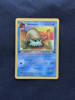 Pokemon TCG: First Edition Fossil - Omanyte 52/62 - NM - Image 1