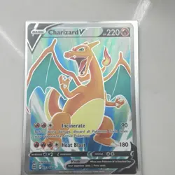 Pokemon Charizard V Full Art Ultra Rare Holo 153/172 Brilliant Stars 220 HP - Image 1