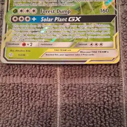 Pokemon Venusaur & Snivy GX 1/236 SM-Cosmic Eclipse TAG TEAM Ultra Rare Holo - Image 2