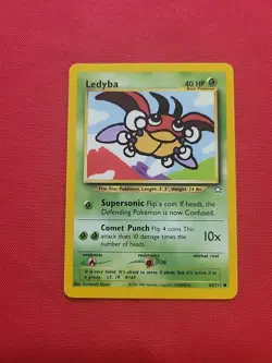 Pokemon: Ledyba #63/111 Neo Genesis 2000 Vintage Non-holo - LP - L71 (2 Cards) - Image 3