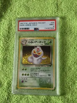 2 Graded PSA 9 Japanese Vintage Pokemon Card Lot Rocket's Moltres & Dark Arbok - Image 3