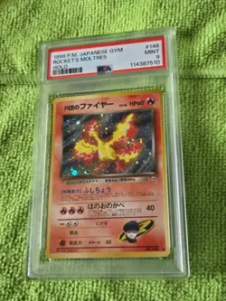 2 Graded PSA 9 Japanese Vintage Pokemon Card Lot Rocket's Moltres & Dark Arbok - Image 4