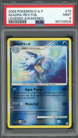PSA 9 Seadra Legends Awakened 70/146 Reverse Holo Pokemon Card B12 - Image 1