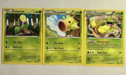 Pokemon TCG XY Furious Fists Lot Bellsprout Weepinbell Victreebel 3 Cards - Image 1
