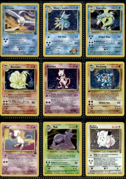 Vtg Pokemon Card Collection Lot Base Set Promo Binder Holos Foil Jungle WOTC - Image 1