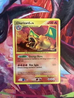 Pokemon Card CHARIZARD Holo Secret Rare Diamond & Pearl Stormfront 103/100 NM - Image 3