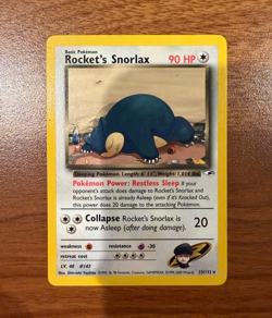 Rocket's Snorlax 033/132 Gym Heroes Regular Pokemon Card - Image 1