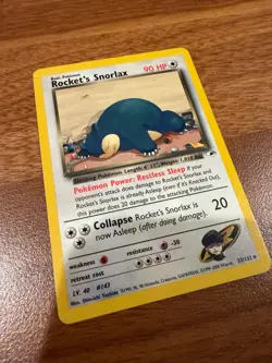Rocket's Snorlax 033/132 Gym Heroes Regular Pokemon Card - Image 5
