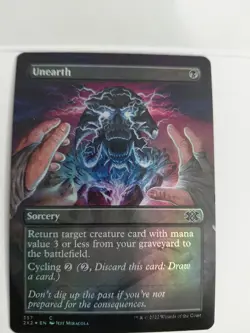 Unearth (Borderless) Double Masters 2022 Foil - Image 1