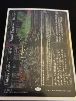 MTG Unholy Annex Ritual Chamber (Borderless) Duskmourn: House of Horror Foil - Image 1