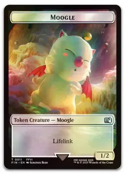 Moogle (0011) // Copy (0001) Double-Sided Token #11 // 1 (Foil) NM Final Fantasy - Image 1