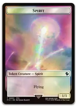 Spirit // Hero (0026) Double-Sided Token (Surge Foil) #3 // 26 NM Final Fantasy - Image 1