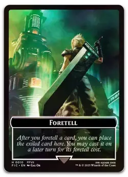 Foretell // Treasure Double-Sided Token (Surge Foil) #10 // 36 NM Final Fantasy - Image 1