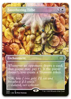 Smothering Tithe (Borderless) #342 (Foil) (NM) Double Masters 2022 2X2 Magic MTG - Image 1