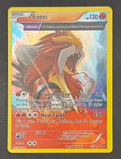 Pokemon Card Entei 15/98 Ancient Origins - Moderately Played - Image 1