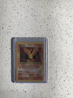 Pokemon TCG Moltres Fossil Holo Card 12/62 -MP - Image 1