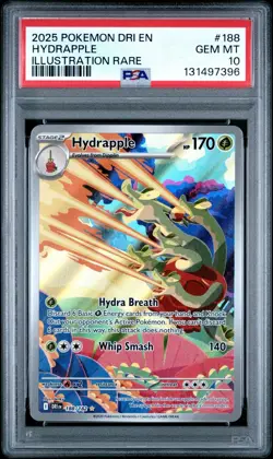 Hydrapple ⭐ 188/182 Illustration Rare Sv10: Destined Rivals Holo Pokemon PSA 10 - Image 1