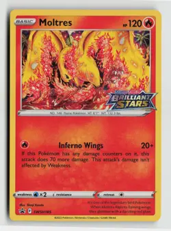 Pokemon - Moltres - SWSH185 SWSH: Sword & Shield Promo Cards - Promo - NM - Image 1