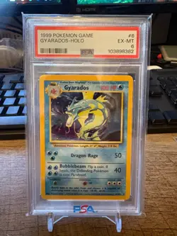1999 Pokemon Game Gyarados - Holo #6 PSA 6 - Image 1