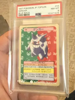 PSA 8 Gengar Blue Back 1995-97 Pokemon Topsun Japanese #94 - Image 2