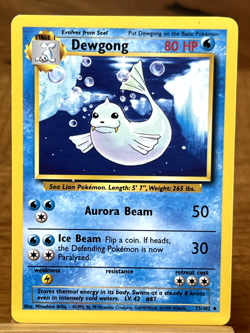 Pokemon TCG Dewgong 25/102 Base Set Uncommon - Image 1