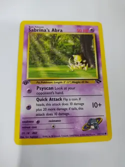 MINT 2000 Pokemon Gym Challenge 1st Edition Sabrina's Abra #94/132 - Image 1