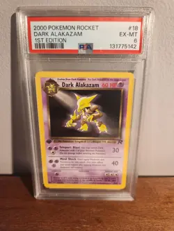 Dark Alakazam PSA 6 1st Edition Team Rocket Pokemon TCG Non Holo - Image 3