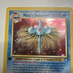 Misty’s Tentacruel Holo Pokemon Gym Challenge 1st Edition - LP - Image 4