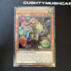 YUGIOH WITCHCRAFTER PITTORE SECRET RARE INCH-EN015 1ST EDITION - Image 2