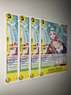 OP10-107 Jewelry Bonney X4 Playset English One Piece TCG Card CCG - Image 2