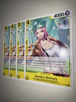 OP10-107 Jewelry Bonney X4 Playset English One Piece TCG Card CCG - Image 3