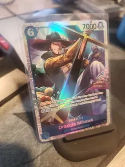 One Piece Emperors in the New World #OP09-048 Dracule Mihawk (Parallel) - Image 3