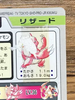 Pokemon Carddass Card Charmeleon File No.5 Bandai Pocket Monsters 1997 - Image 3