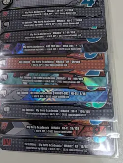 UniVersus My Hero Academia Huge Lot Of 200+ Cards R, XR-C, 1stEd & More - Image 3