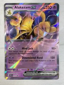 Alakazam ex 050 SV: Scarlet & Violet 152 Promo Cards No Stars ERROR Holo NM - Image 1