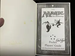 Signed MTG Magic The Gathering Pocket Players Guide Richard Garfield Autograph - Image 2