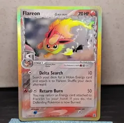 Pokemon Flareon EX Delta Species Holo Rare Card 5/113 HP70 2005 English TCG - Image 1