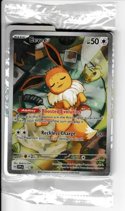 Pokemon Prismatic Evolutions Eevee Promo SVP 173 Sealed Pack Full Art Holo NM/M - Image 1