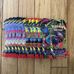 Pokemon TCG Mega Evolution: Phantasmal Flames Sleeved Booster Pack Lot of 12 - Image 1