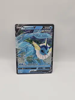 Pokemon Vaporeon V SWSH150 Sword & Shield Promo Rapid Strike Holo - Image 1