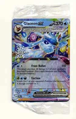 Glaceon ex (026/131) Holiday 2025 Snowflake Stamp Promo Pokemon - Image 1