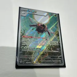 Pokemon Ninjask 137/132 ME01 Mega Evolution Full Art Holo Rare 80 HP 90 Attack - Image 4