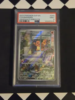 2023 POKEMON SVP EN-SV BLACK STAR PROMO #044 CHARMANDER PSA 9 - Image 3