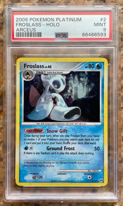 2009 Pokemon Platinum Arceus Holo Froslass 2/99 PSA 9 Mint (POP 47) - Image 1