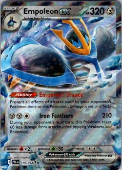 Pokemon TCG Empoleon ex 070/094 Double Rare Holo Phantasmal Flames NM - Image 1