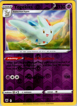 💫Pokemon TCG - Togekiss - Reverse Holo - 057/189 - Astral Radiance NM💫 - Image 1