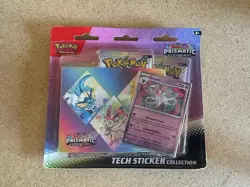 Pokemon Prismatic Evolutions 3 Pack Sylveon Promo Tech Sticker Collection SEALED - Image 1