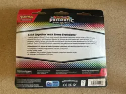 Pokemon Prismatic Evolutions 3 Pack Sylveon Promo Tech Sticker Collection SEALED - Image 2